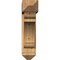 Ekena Millwork Olympic Arts and Crafts Smooth Bracket w/ Offset Brace, Western Red Cedar, 7 1/2"W x 30"D x 30"H BKT0806X30X30OLY03SWR - alternate 4
